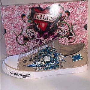 Ed Hardy Women’s Laceless Sneakers